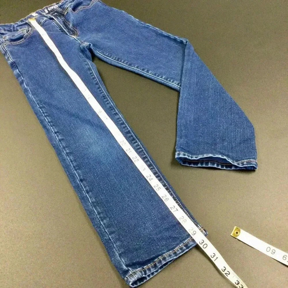 GAP kids  Blue Denim Five Pocket Style Straight Jeans Size 8 - Picture 7 of 10